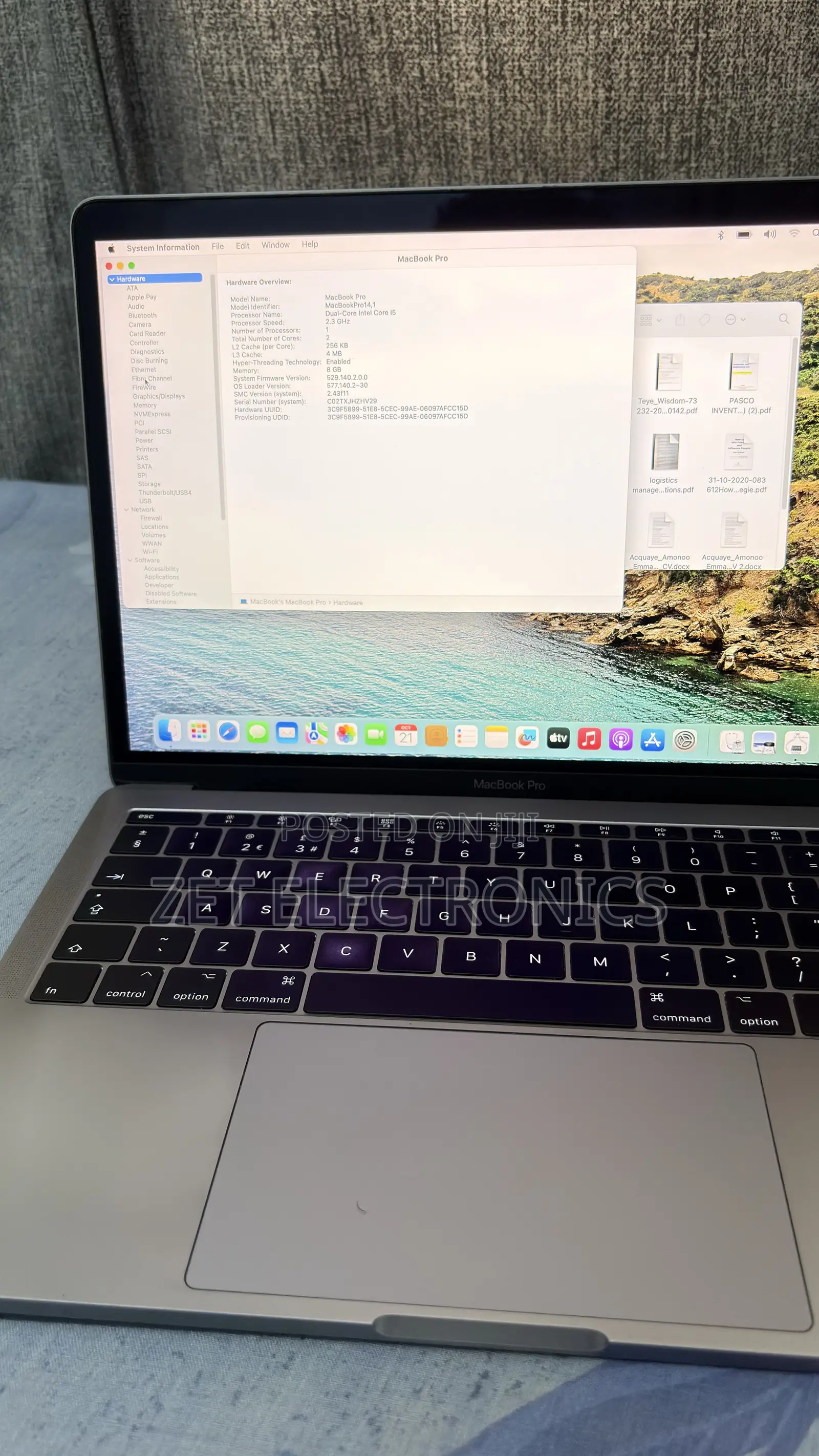 Laptop Apple MacBook Pro 2017 8GB Intel Core i5 SSD 256GB