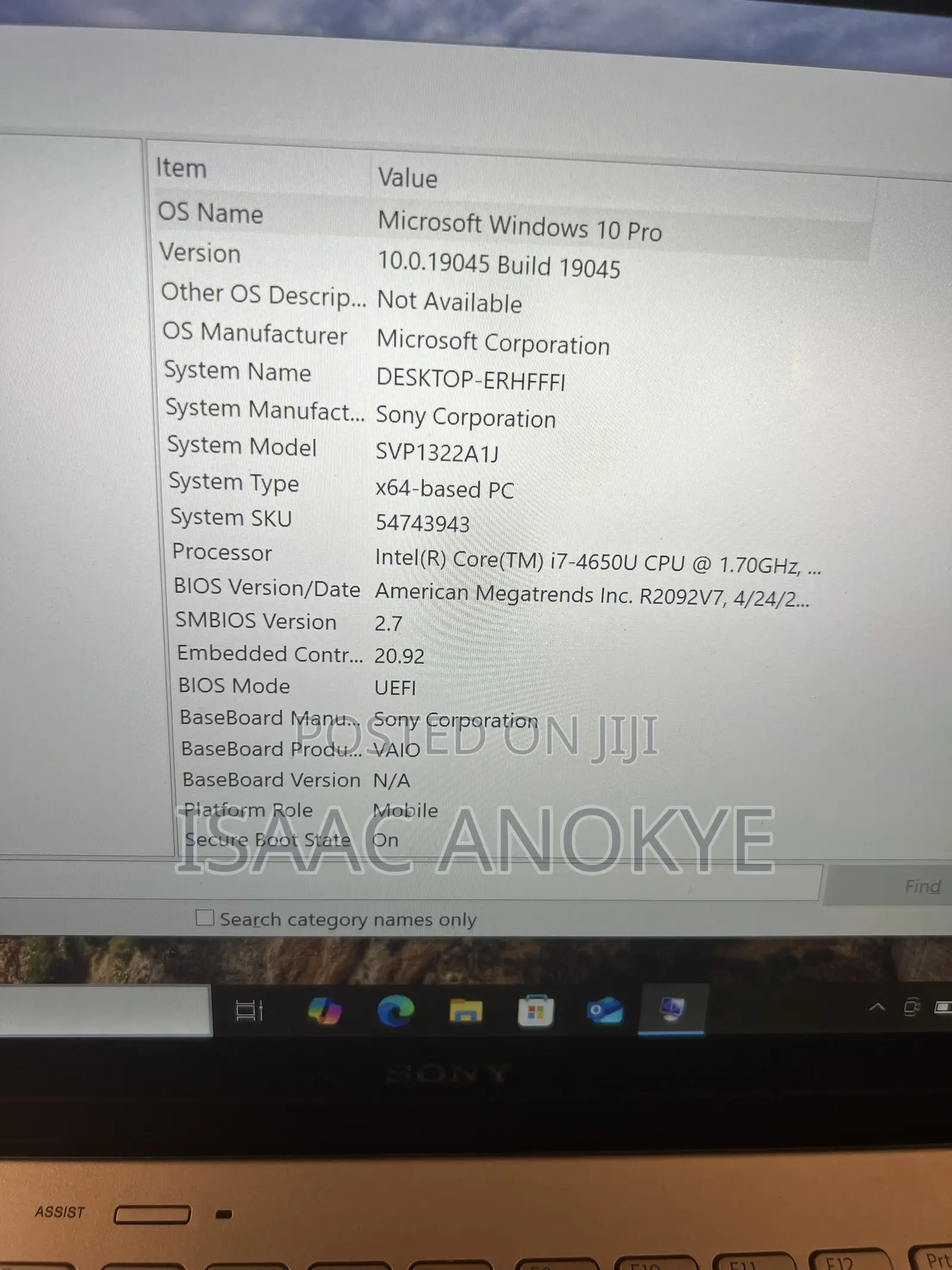New Laptop Sony VAIO SVP1321WSNB 8GB Intel Core i7 SSD 500GB