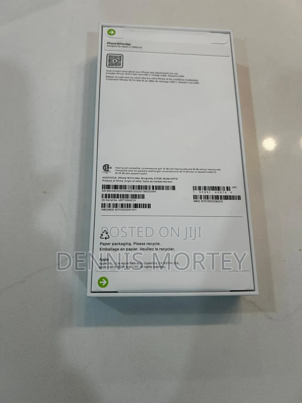 New Apple iPhone 18 Pro Max 512 GB