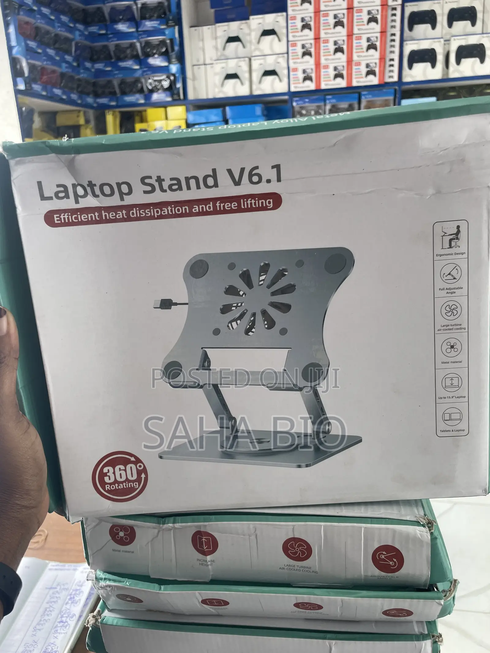 Laptop Stand With 360 Rotation Base