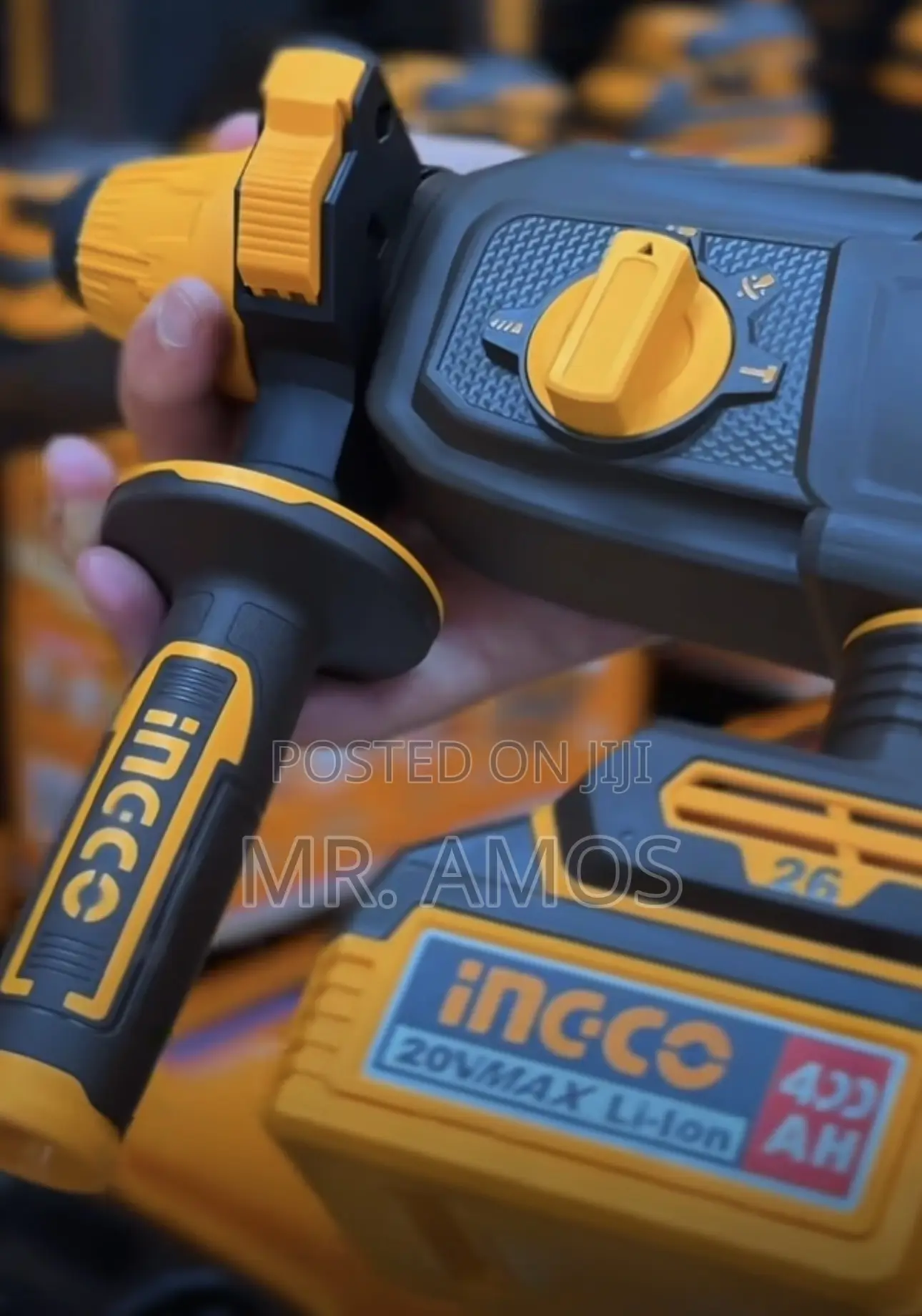 26mm Cordless Brushless Rotary Hammer + 2x4.0Ah Battery - CRHLI262085