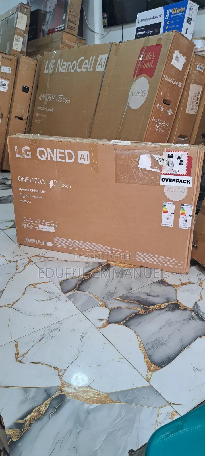 LG 43" QNED QNED70 UHD Smart 4k HDR AI Netflix YouTube Apple Airplay