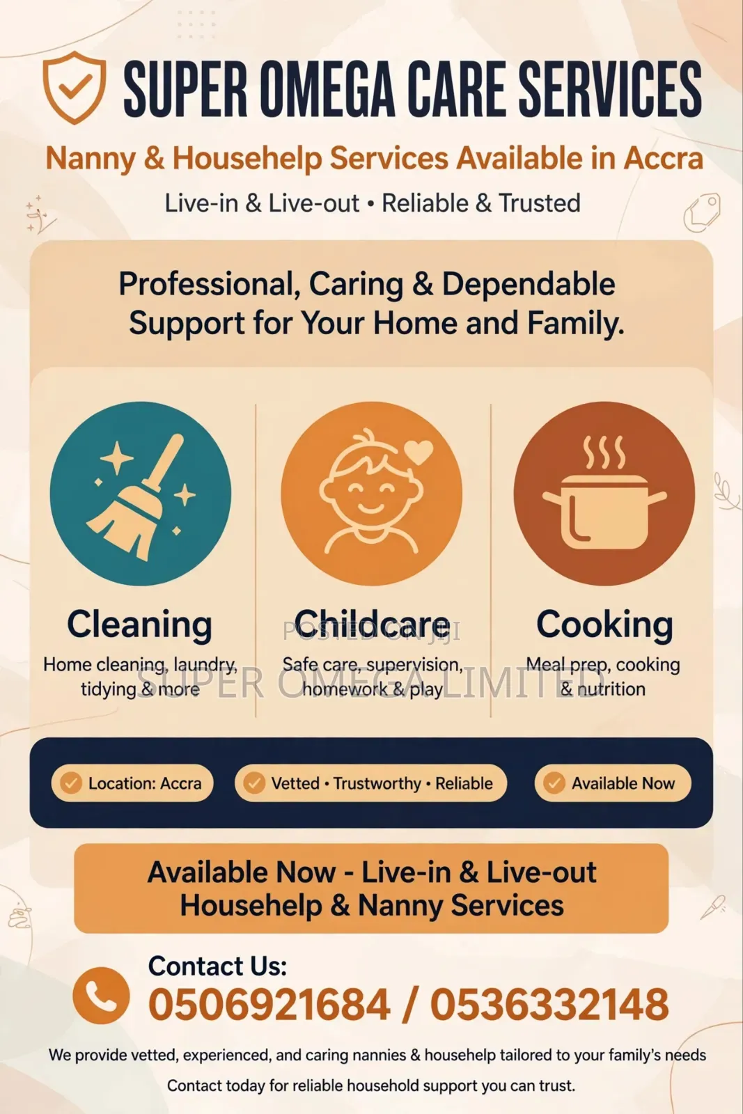Househelp Needed for Employment