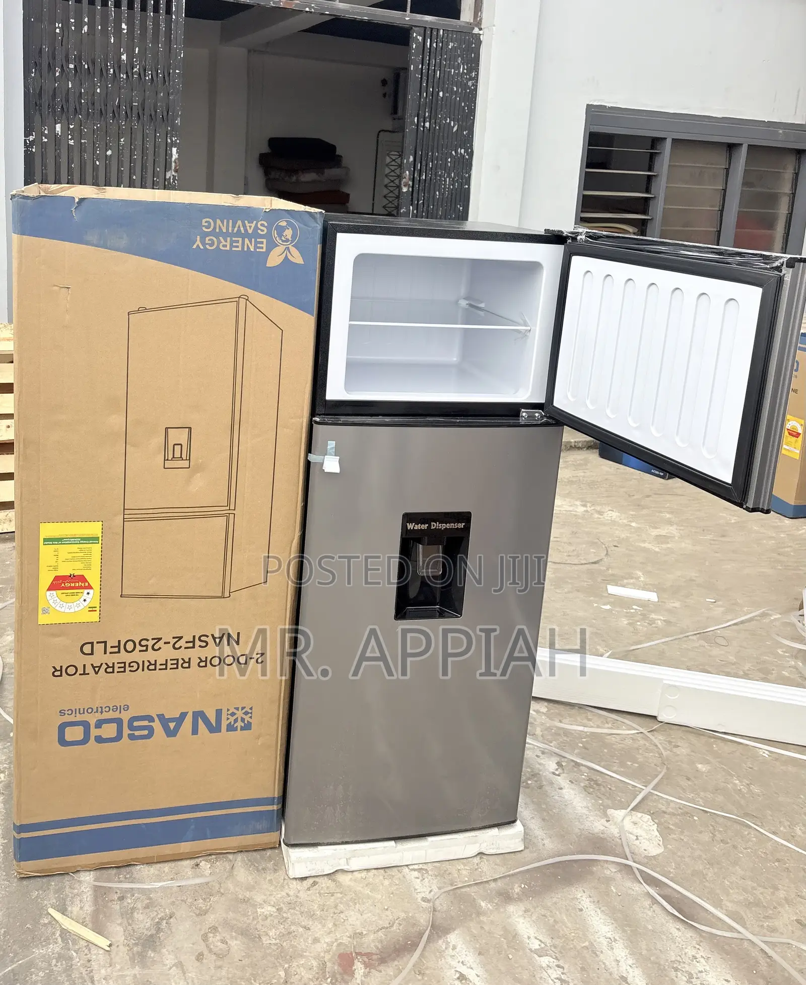 Quality Refrigerator Nasco 210L 2 Door Fridge(Silver).