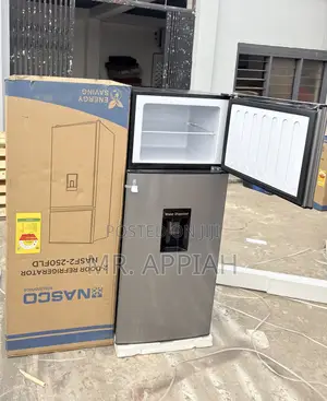 Quality Refrigerator Nasco 210L 2 Door Fridge(Silver).