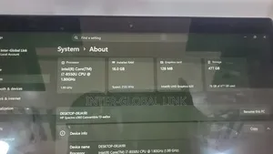 Laptop HP Spectre X360 13t 16GB Intel Core i7 SSD 512GB