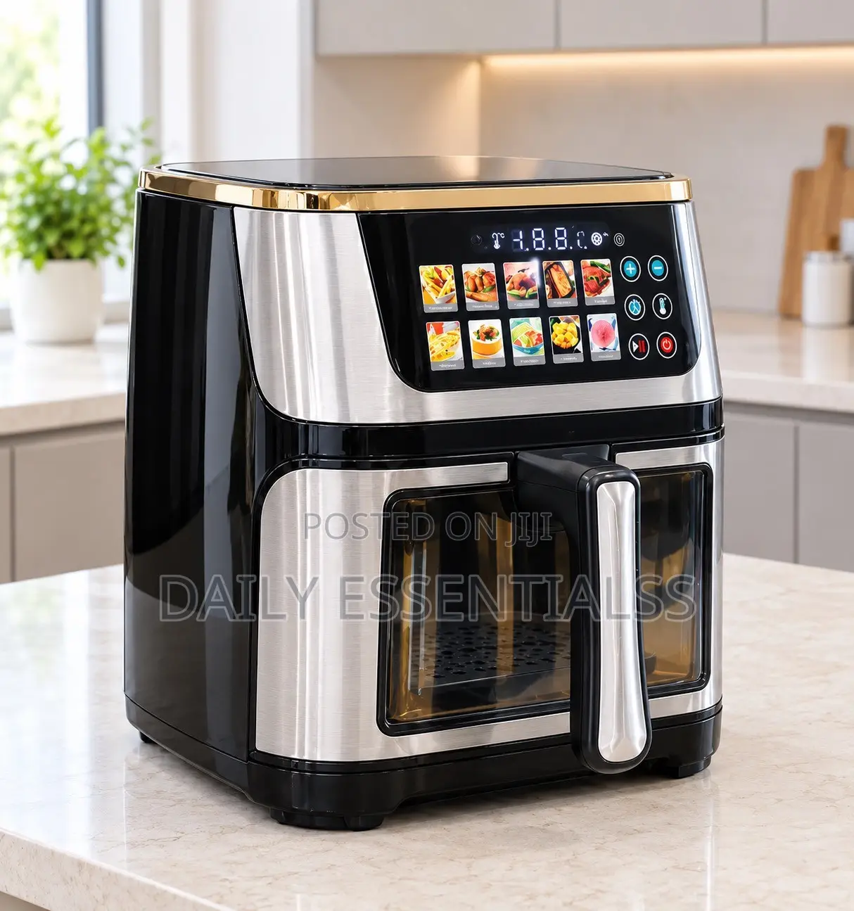 Silver Crest 12L Family Size Air Fryer 2800W LCD Panel