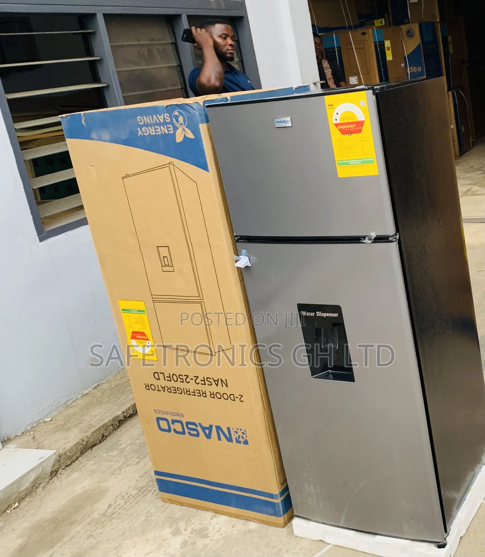 Frost Perfect Nasf2-250fld 210L Grey Nasco Top Mount Fridge