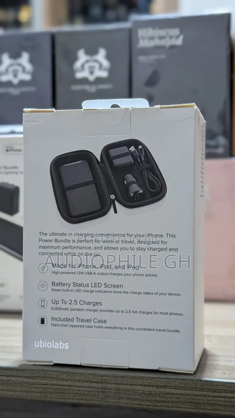 Ubiolabs 6000 mAh Portable Charger Bundle With Power Bank