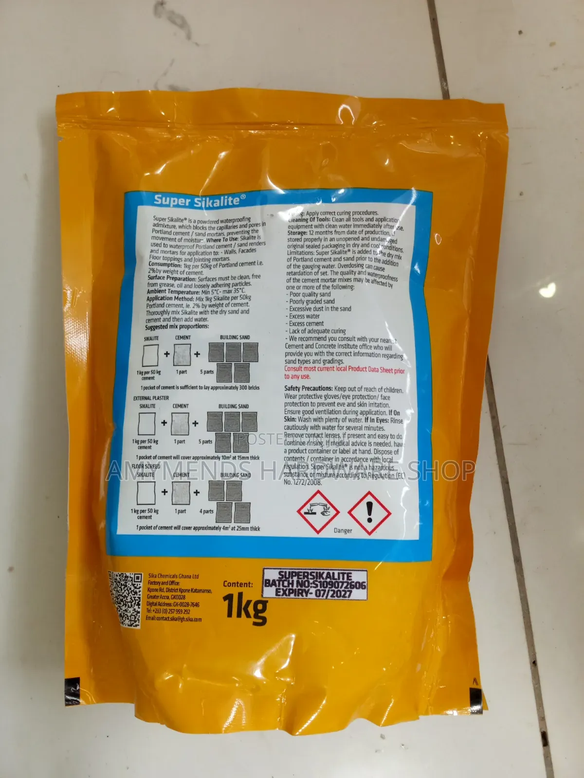 Super Sikalite Powdered Waterproofing