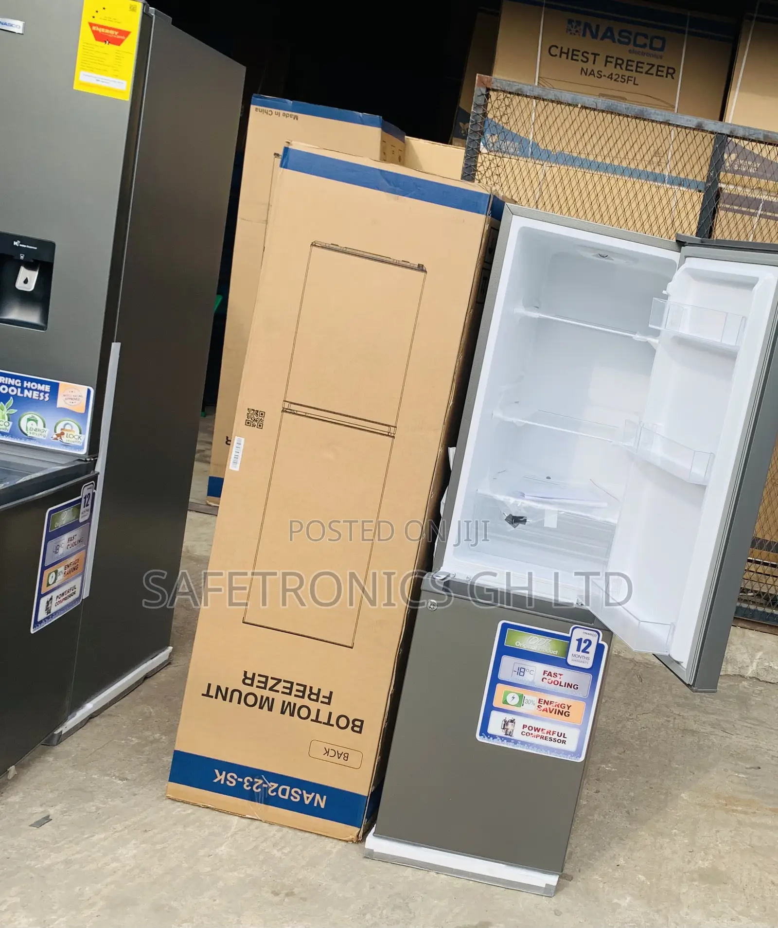 Trust (IceVault) Nasd2-23-Sk Grey Nasco Bottom Mount 170L Fridge