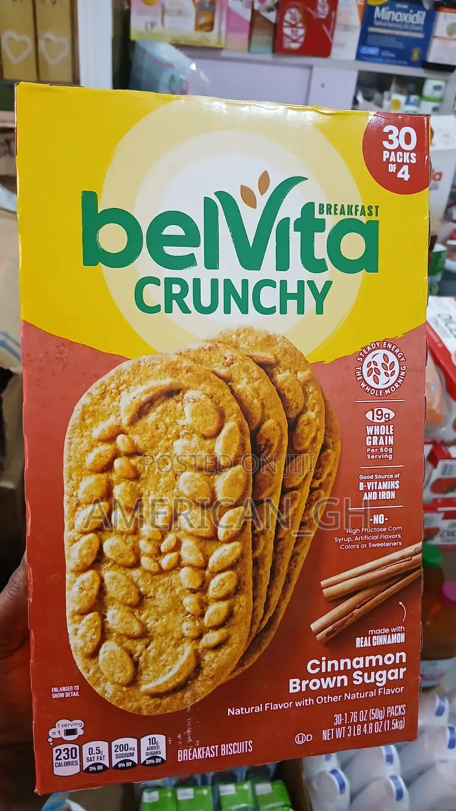 Belvita Crunchy Cinnamon Brown Sugar, 30pack