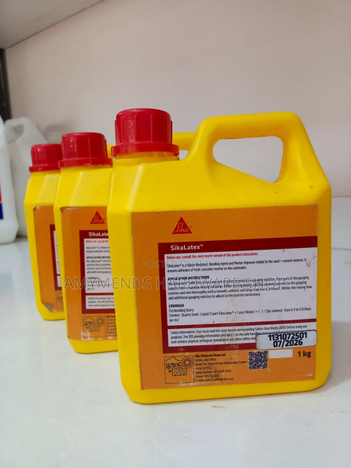 Sikalatex Water Resistant, Bonding Agent and Mortar Improver