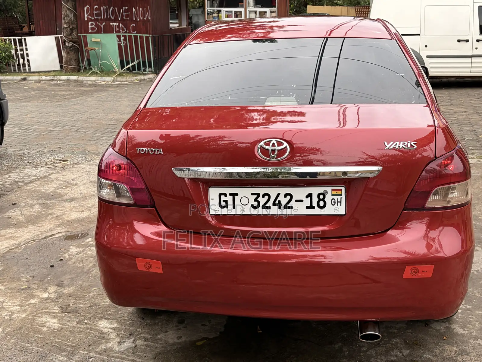 Toyota Yaris 2008 Red