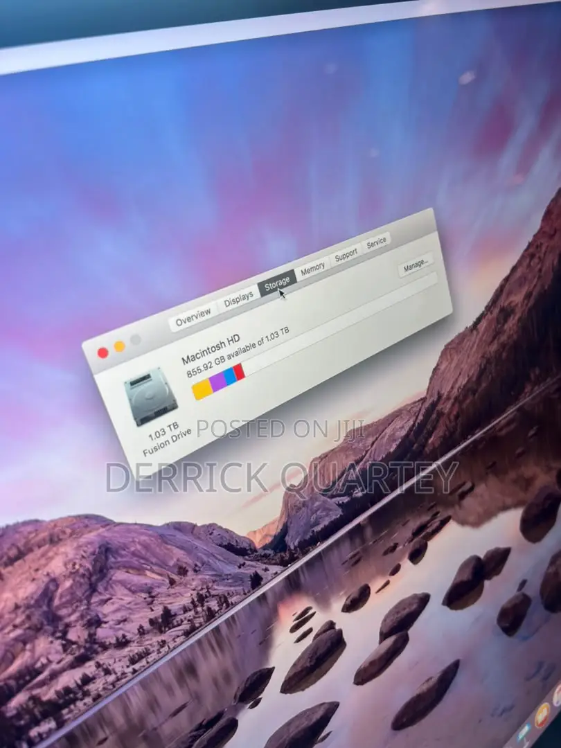 Desktop Computer Apple iMac 8GB Intel Core i5 SSD 1T
