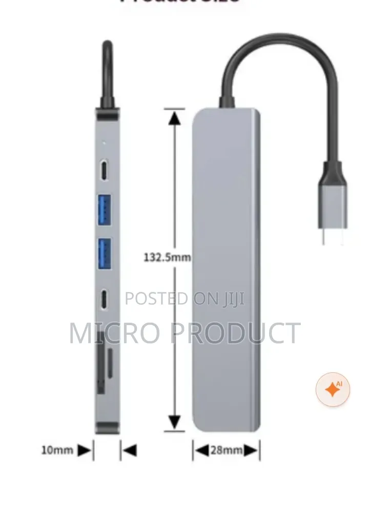 Type C to HDTV 7 in 1 Multi Function Adapter