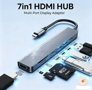 Type C to HDTV 7 in 1 Multi Function Adapter