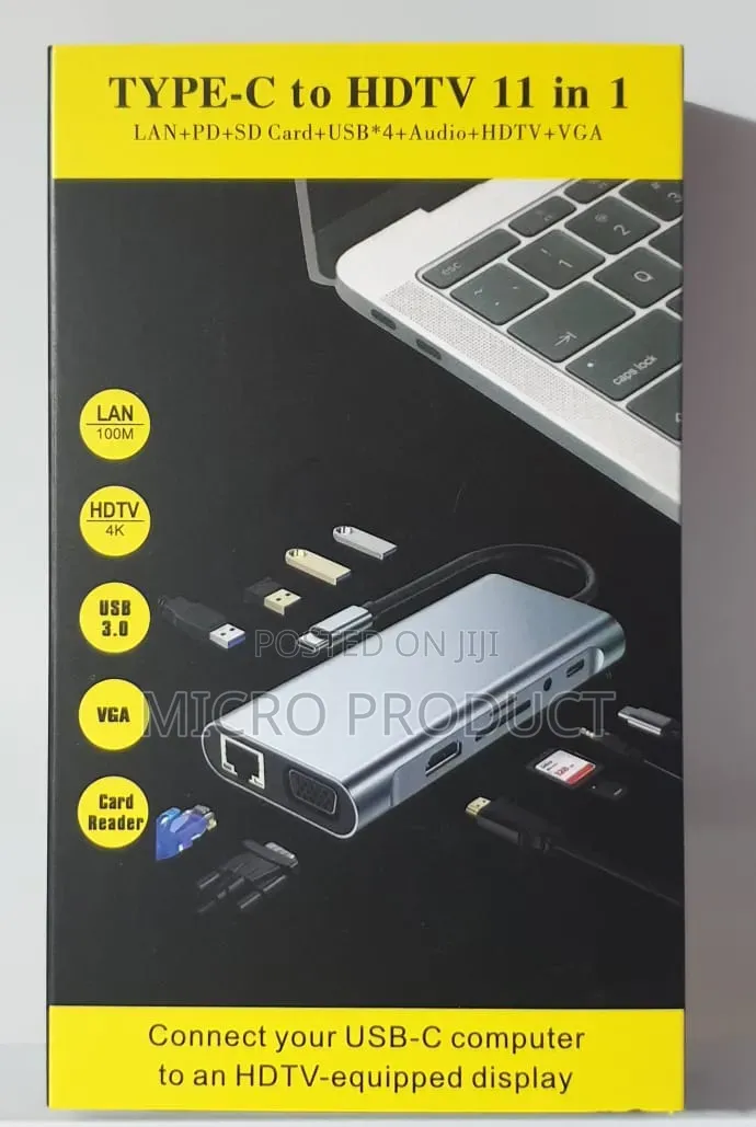 Type C to HDTV 11 in 1 Adapter