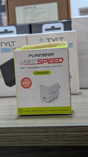 Pure Gear LightSpeed - 20W Single USB-C PD Wall Charger