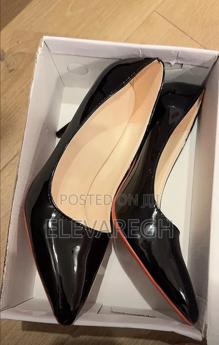 Stilleto Heels Nude and Black(sizes 38,39,40,41,42)