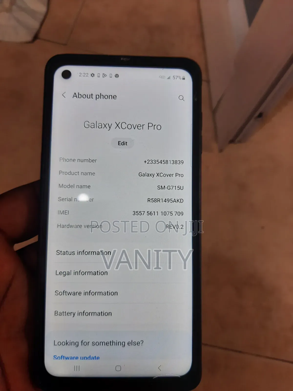 Samsung Xcover Pro 64 GB Black