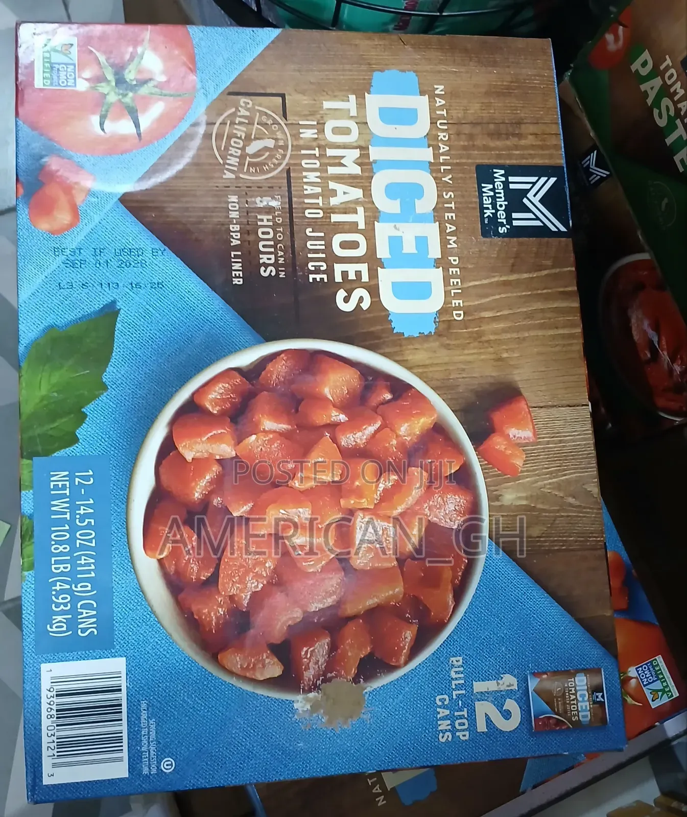 Members Mark Diced Tomatoes Sauce, 12cans
