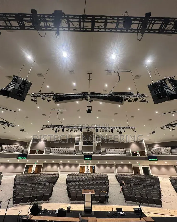 PA Systems Set Up for Churches, Event Centers