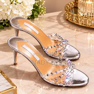 Silver Slipper Heel
