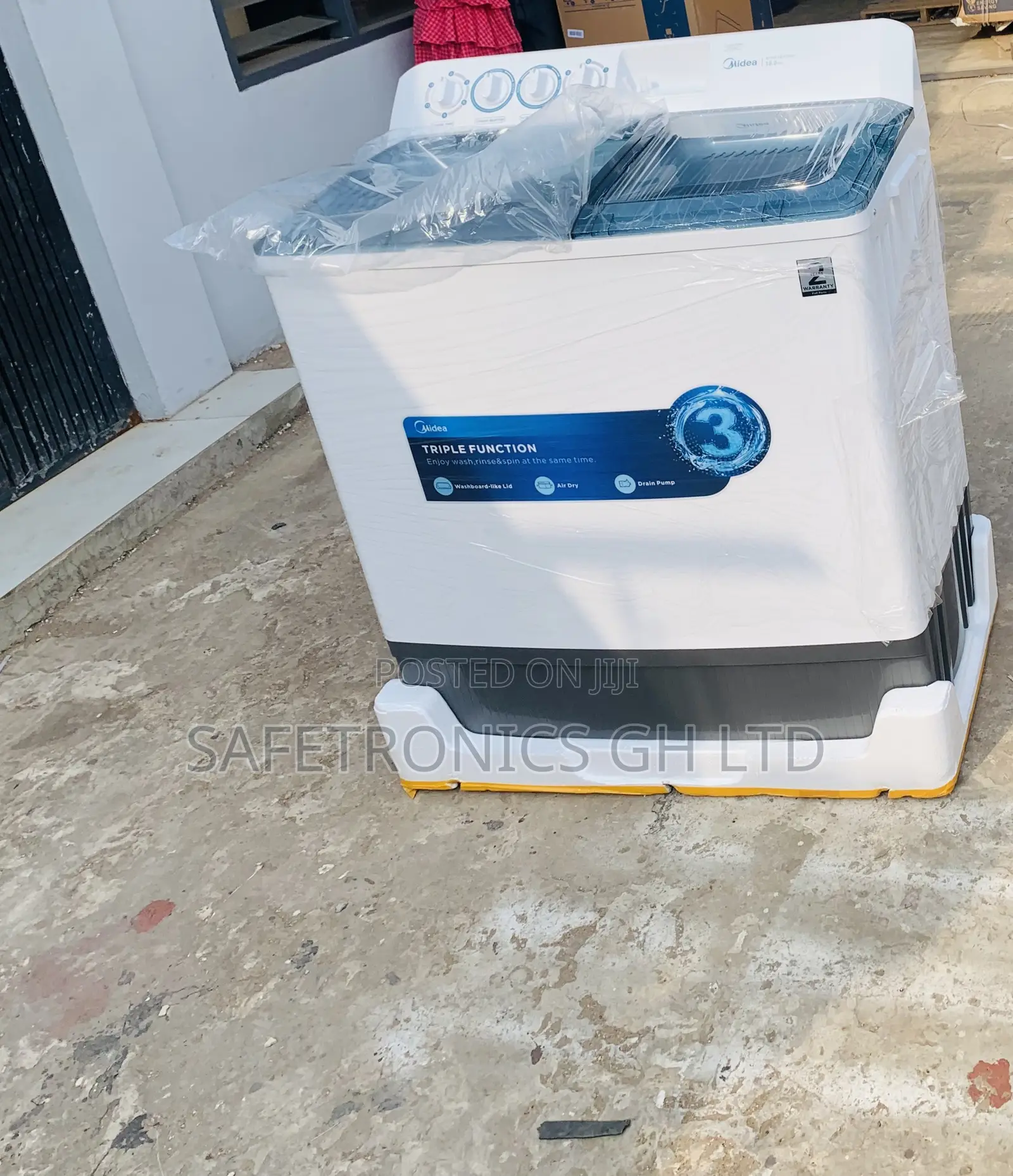 Just Grab White 18kg Twintub Midea WashingMachine