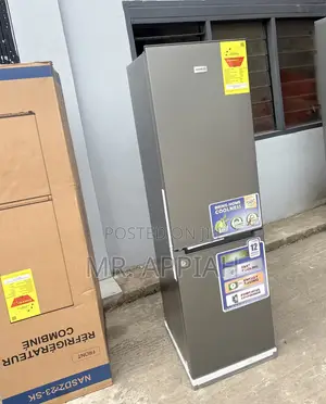 3 Stars Nasco 170L Double Door Refrigerator(Grey)