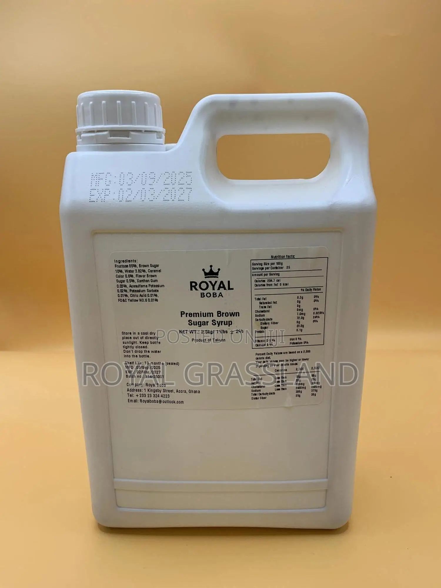 Premium Brown Sugar Syrup | 2.5kg Bottle | FoodService Supply