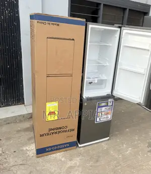 New Nasco Double Door Fridge(3 Stars)Grey