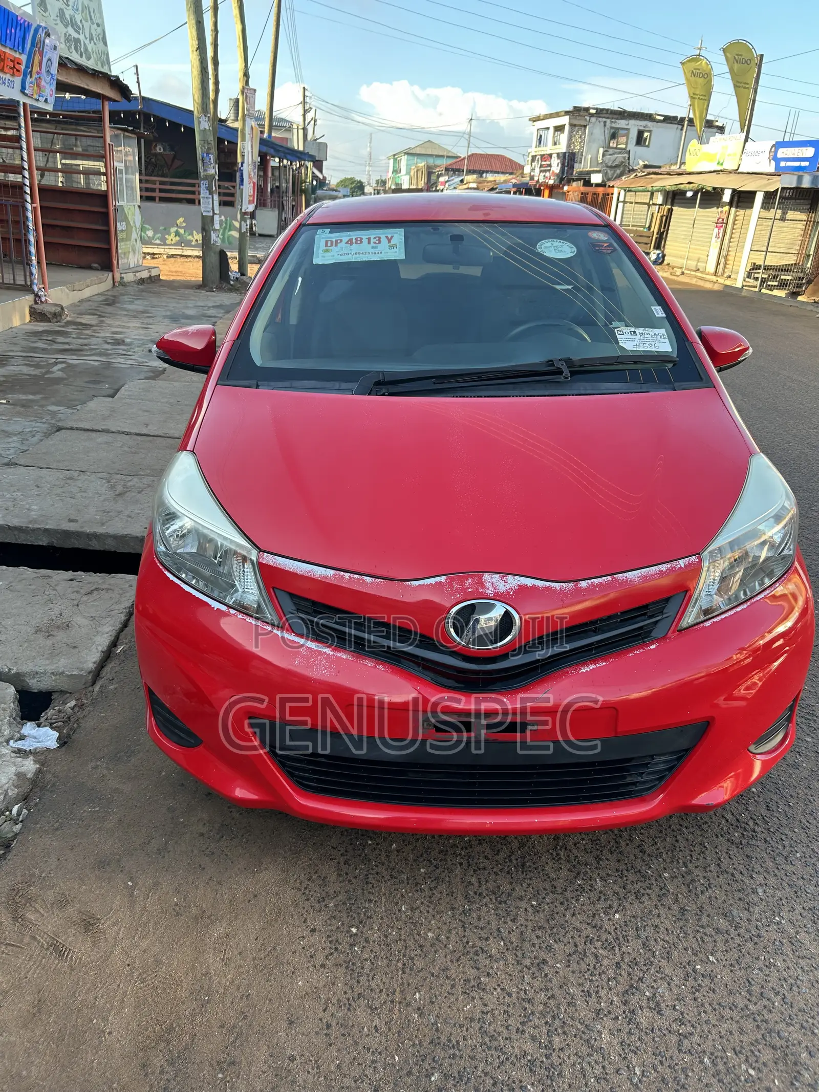 Toyota Vitz 1.3 AWD 3dr 2014 Red