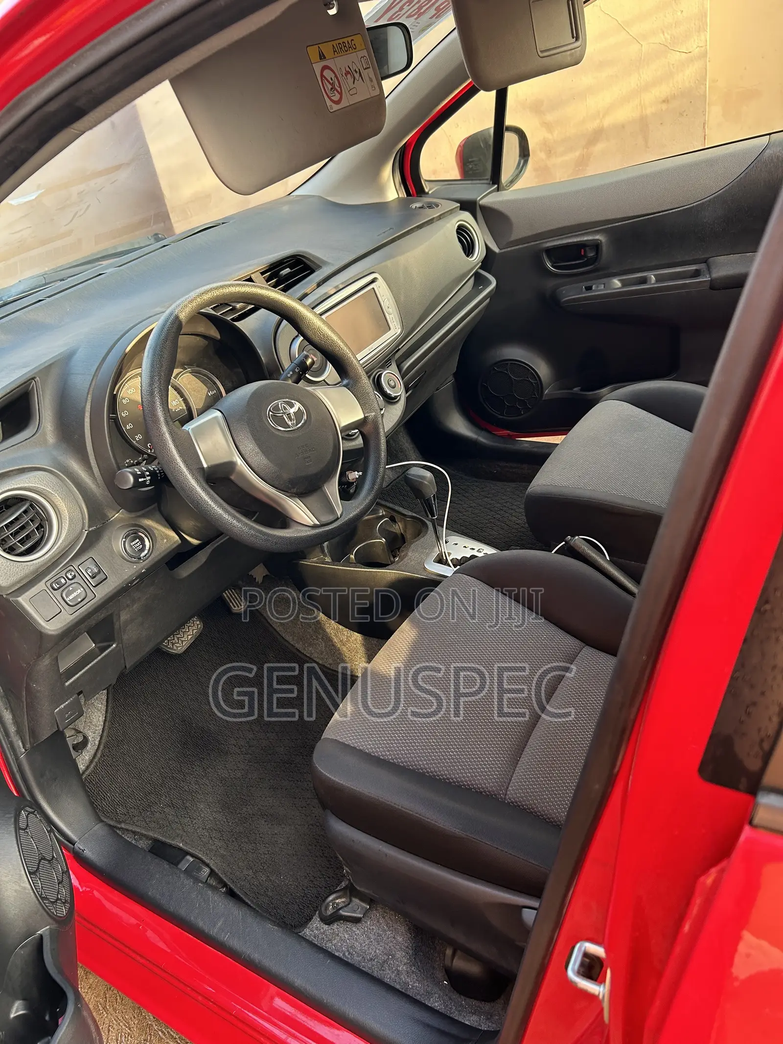 Toyota Vitz 1.3 AWD 3dr 2014 Red