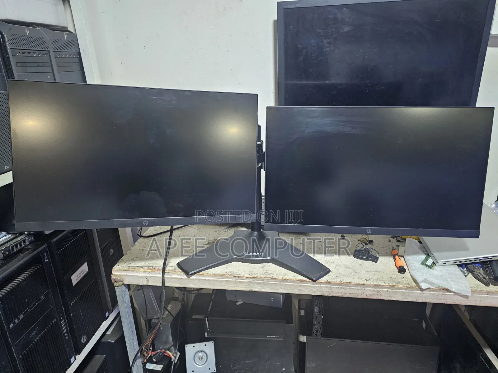 HP V24v G5 Gaming Dual Monitor Edgeless Memory Dual Stand
