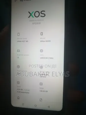 Infinix Hot 40i 128 GB Black