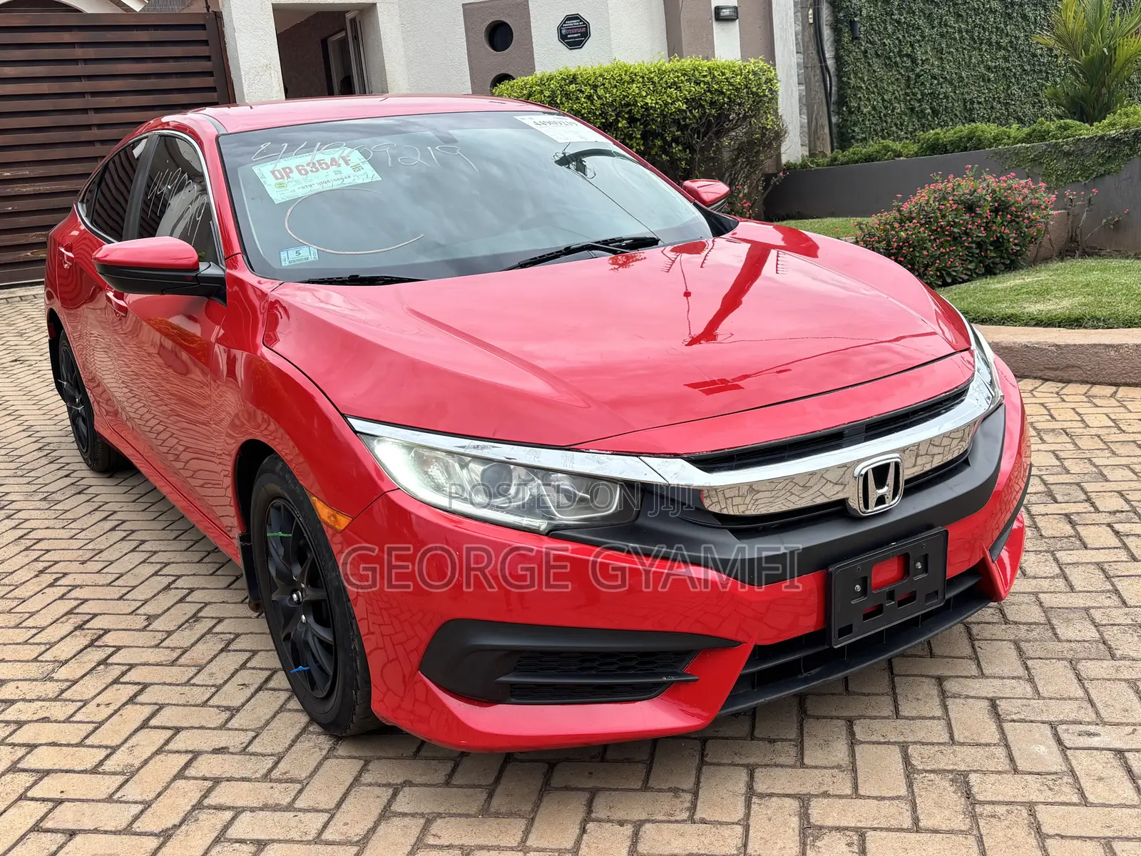 Honda Civic LX 4dr Sedan (2.0L 4cyl) 2016 Red