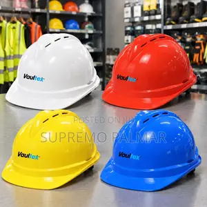 Vaultex Construction Safety Helmet With Adjustable Ratchet Headband