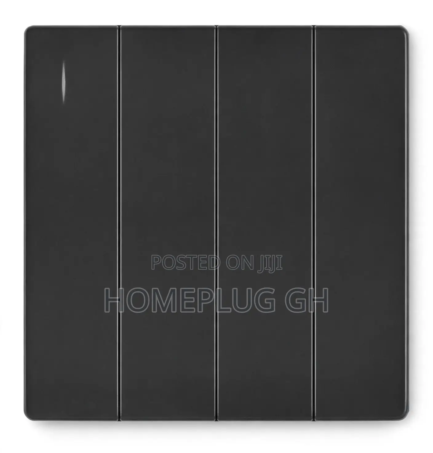 Light Switch 4 Gang – Black (F1-B-04)