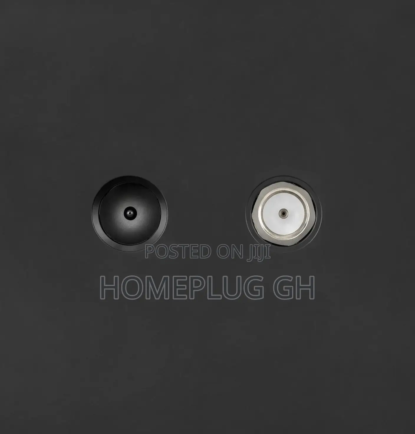 Satellite + TV Socket – Black (F1-B-09)