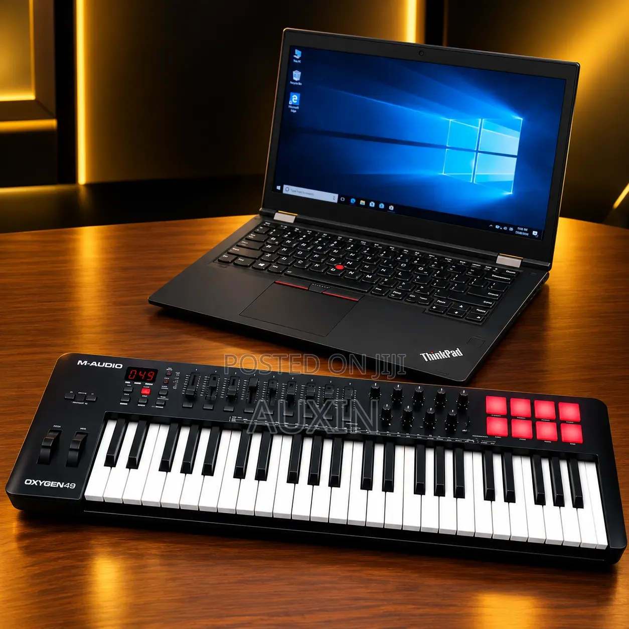 Midi Keyboard With Laptop and Tones