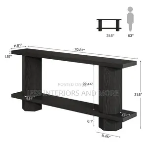 Console Table for Entryway, 2-Tier