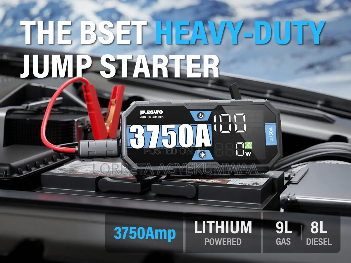 Jump Starter With Charging Protection,supports Extreme Conditions