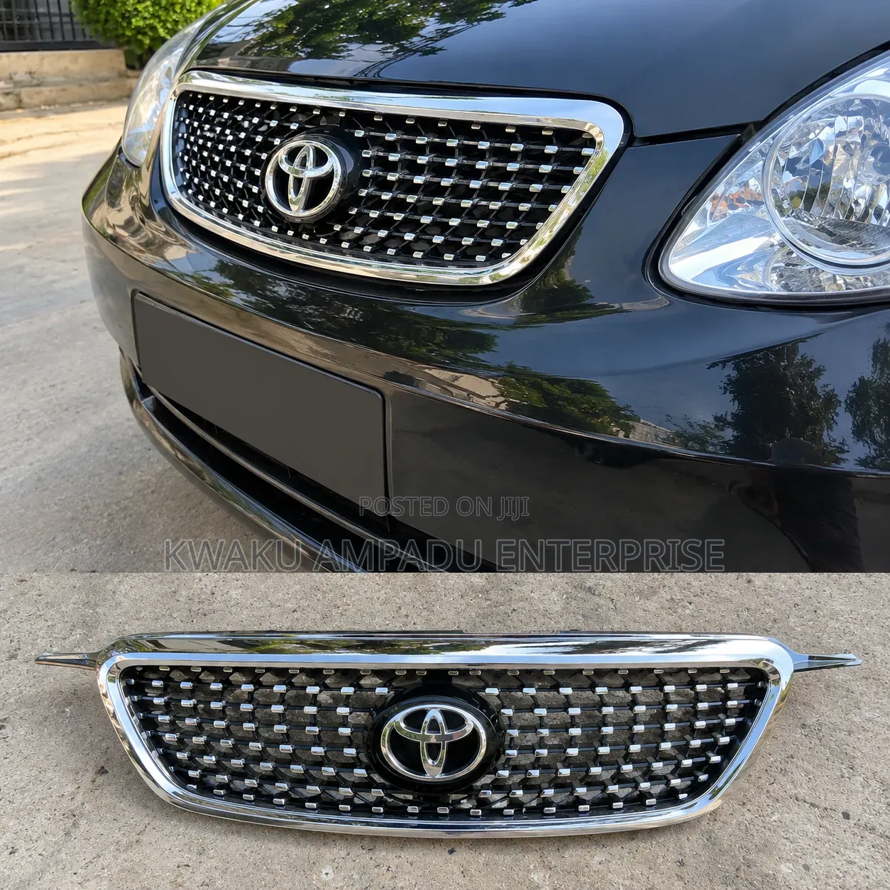 Toyota Corolla Chrome Mesh Front Grille (2003–2008)