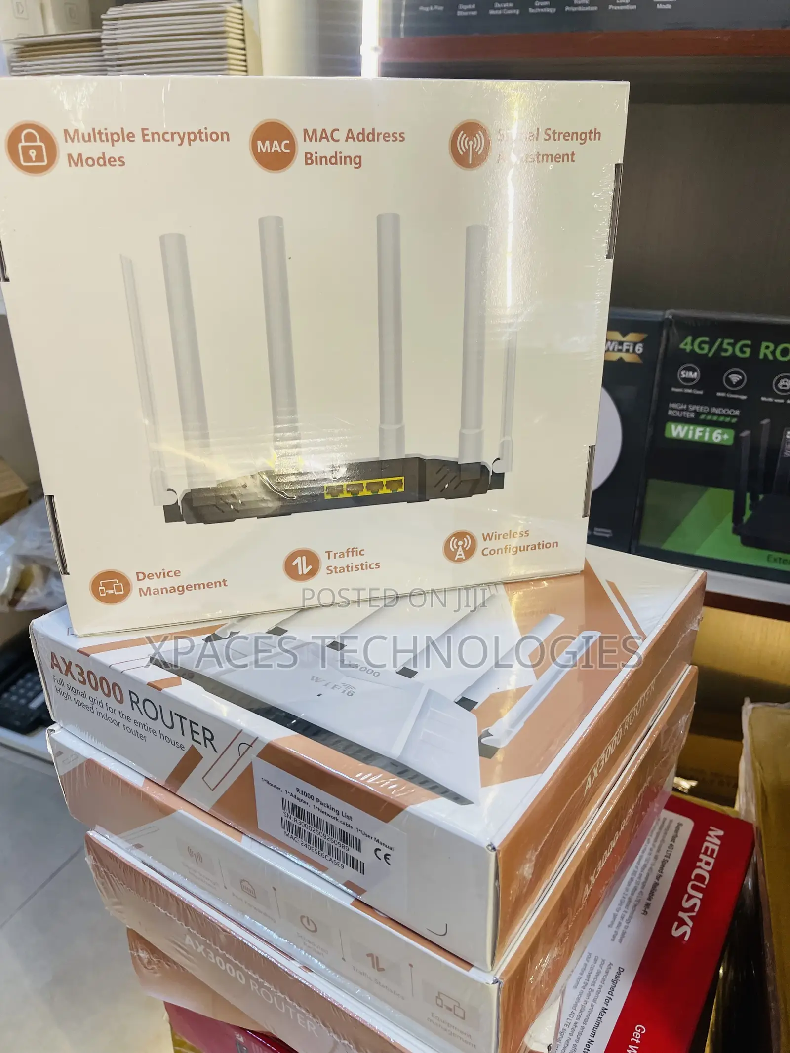 Exquisite AX3000 WIFI6 Dual Band 2.4/5Ghz Gigabit Wireless Mesh Router