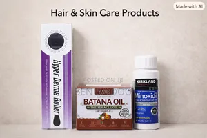 Kirkland Minoxidil+Derma Roller+Batana Cream(Fast Results)