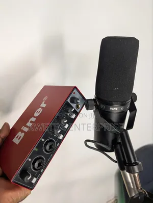 Biner Sound Card + Shure SM7B Mic