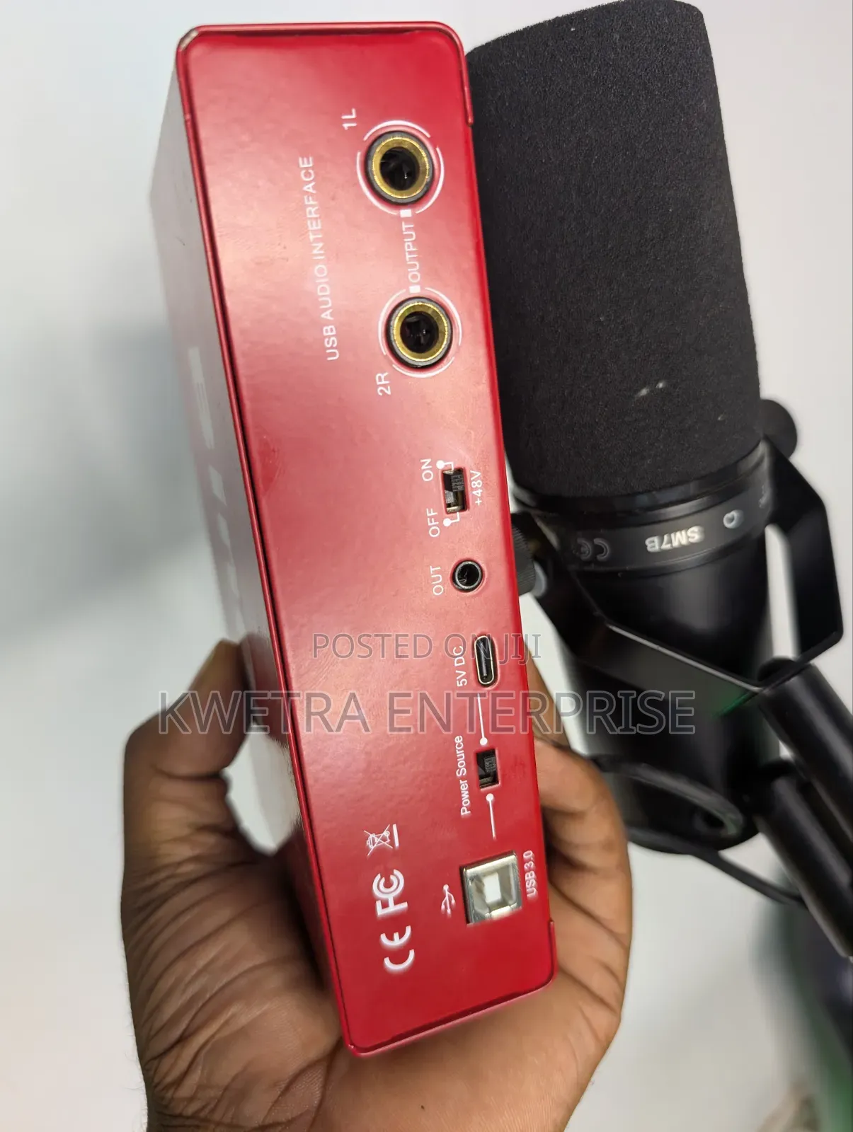 Biner Sound Card + Shure SM7B Mic