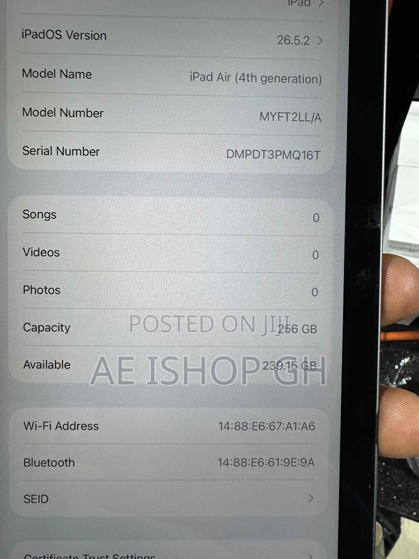 Apple iPad Air (2020) 256 GB Gray