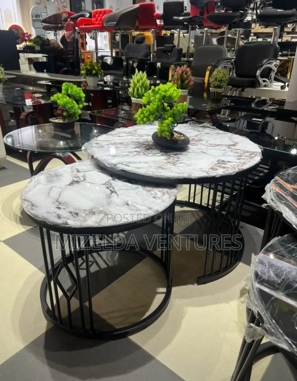 2 in 1 Marble Center Table